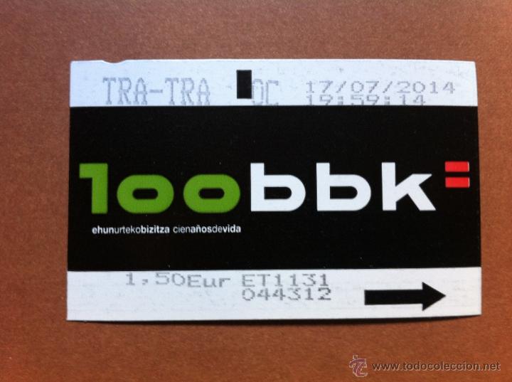 Sammeln von Fahrkarten: BILLETE TICKET TRANSPORTE EUSKOTREN BILBAO 2014