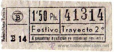 Collectables Transport Tickets: BILLETE TRANV&Iacute;A DE BARCELONA \ 1,50 PTAS \ FESTIVO \ TRAYECTO 2 \ CAPICUA