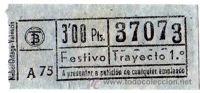 Colecionismos Bilhetes de Transporte: BILLETE TRANV&Iacute;A DE BARCELONA \ 3 PTAS \ FESTIVO \ TRAYECTO 1 \ COLOR AZUL \ CAPICUA