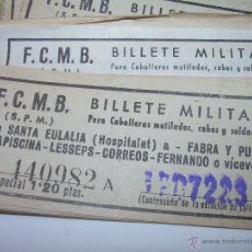 Coleccionismo Billetes de transporte: GRAN LOTE DE BILLETES DE TRANSPORTE... BILLETE MILITAR......141 EN TOTAL.. Lote 50745139