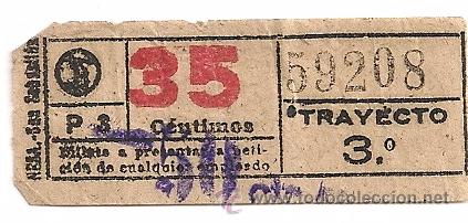Colecionismos Bilhetes de Transporte: Billete NESA San Sebastian. 35 cms. Trayecto 3&ordm;