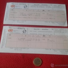 Coleccionismo Billetes de transporte: LOTE DE 2 BILLETES BILLETE DE TRANSPORTE RENFE REGIONALES VIGO A CORUÑA UNO DE IDA Y VUELTA VER FOTO. Lote 51540264