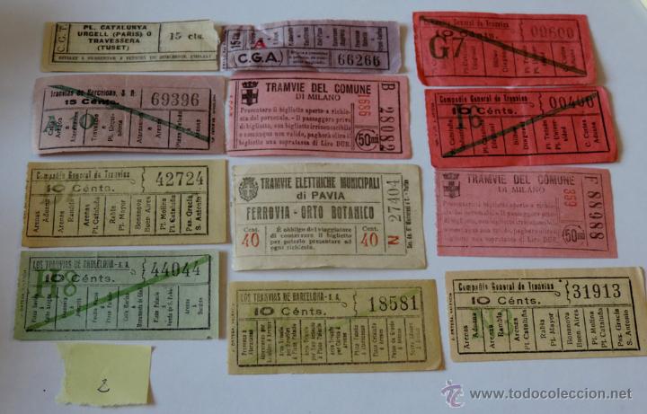 Collectionnisme Billets de transport: LOTE DE 12 BILLETES CAPICUA DE TRANVIA , TAL COMO SE VE EN LAS FOTOS PUESTAS.