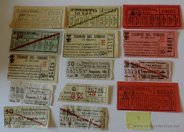 Collectionnisme Billets de transport: LOTE DE 14 BILLETES CAPICUA DE TRANVIA , TAL COMO SE VE EN LAS FOTOS PUESTAS.
