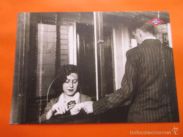 Coleccionismo Billetes de transporte: POSTAL METRO DE MADRID - REVISORA A&Ntilde;OS 40 - COLECCION 10 POSTALES