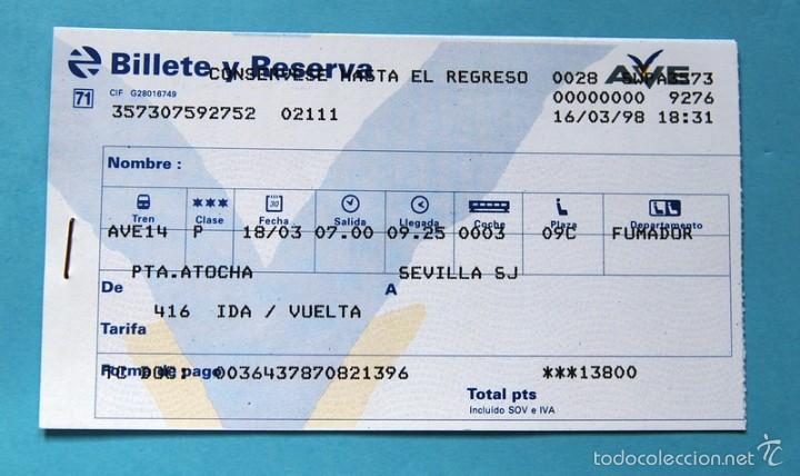 precio billete ida y vuelta ave barcelona-madrid