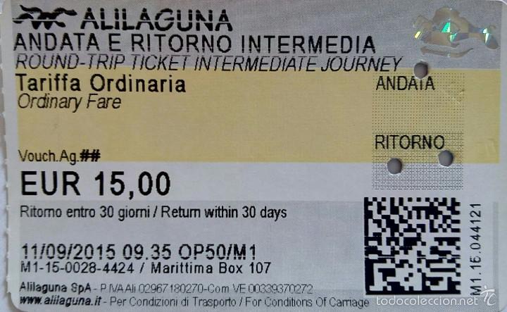 Sammeln von Fahrkarten: BILLETE DE TRANSPORTE DE VENECIA