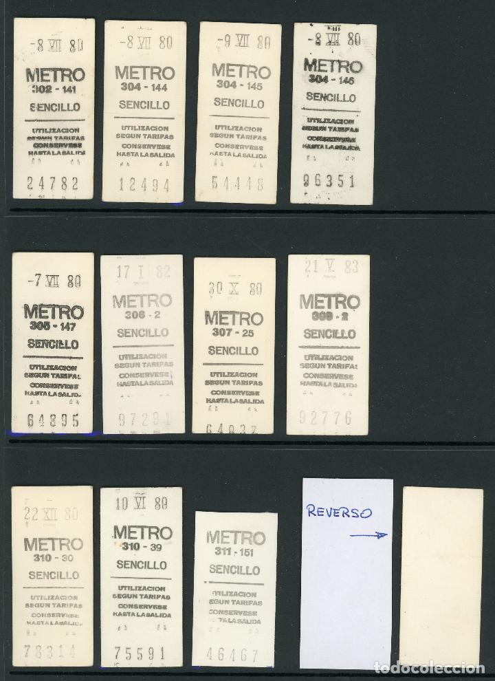 Coleccionismo Billetes de transporte: BILLETES DEL METRO DE MADRID // POR ESTACIONES // A&Ntilde;OS 80