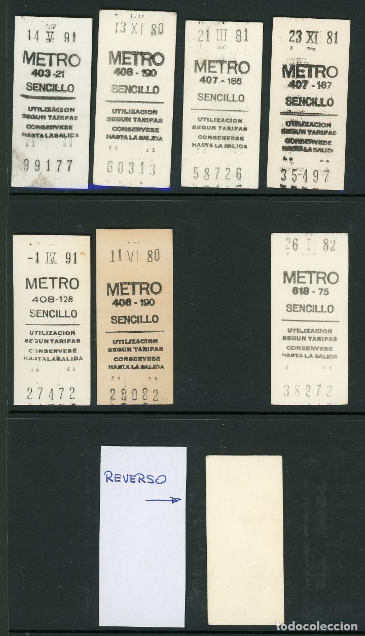 Coleccionismo Billetes de transporte: BILLETES DEL METRO DE MADRID // POR ESTACIONES // A&Ntilde;OS 80