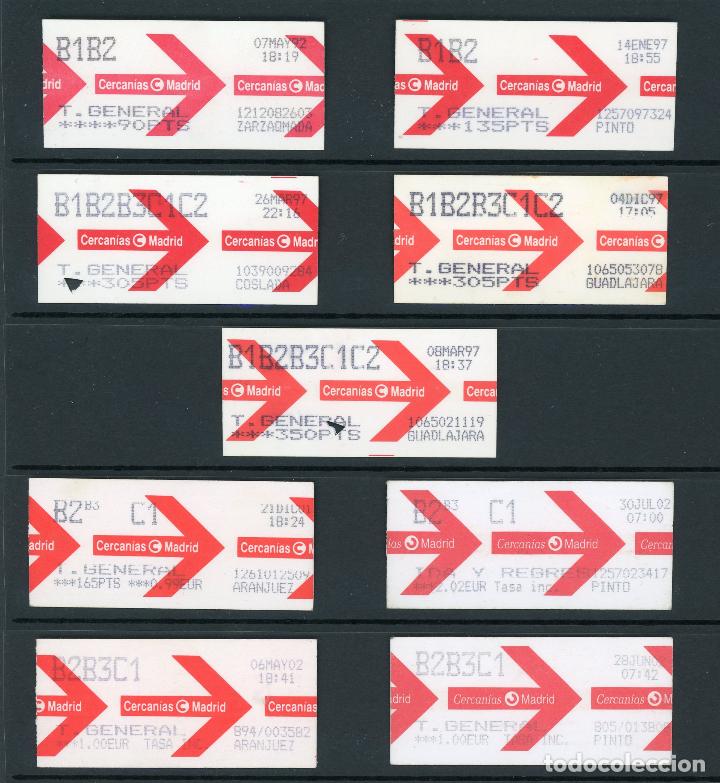 Collectionnisme Billets de transport: TREN - BILLETES DE RENFE CERCANIAS MADRID