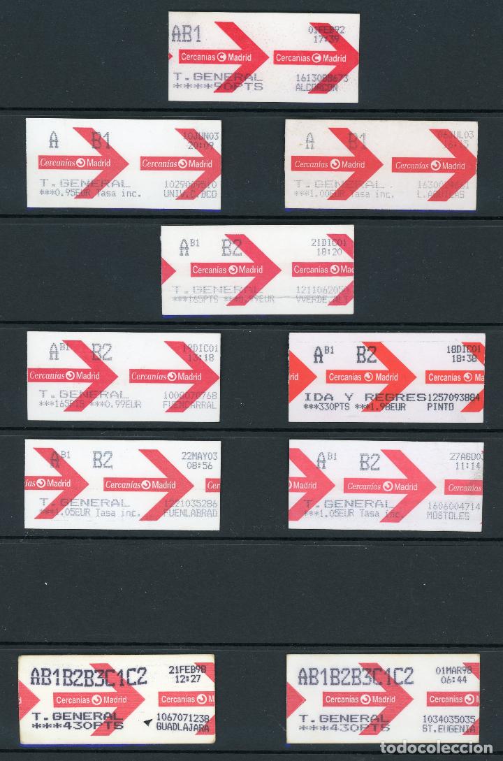 Coleccionismo Billetes de transporte: TREN - BILLETES DE RENFE CERCANIAS MADRID