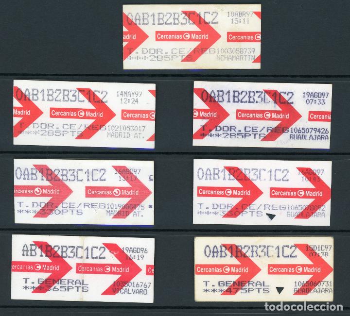 Colecionismos Bilhetes de Transporte: TREN - BILLETES DE RENFE CERCANIAS MADRID
