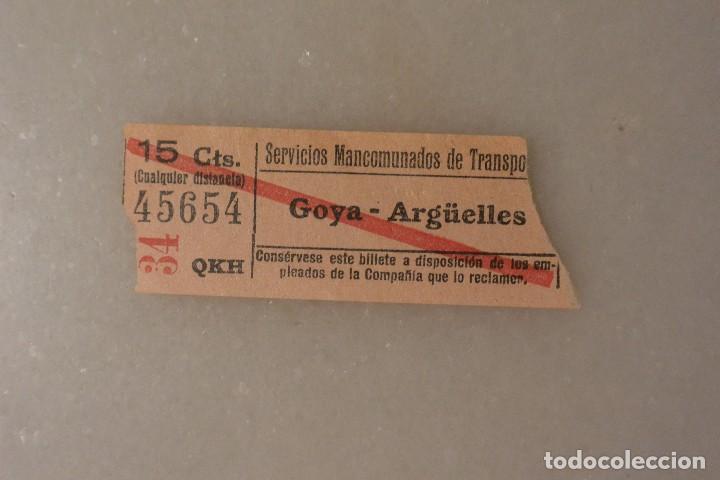 Sammeln von Fahrkarten: ANTIGUO TICKET METRO GOYA-ARG&Uuml;ELLES