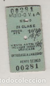 Collectionnisme Billets de transport: Billete en cart&oacute;n Madrid Alcala Meco 2&ordf; clase. Venta anticipada. Renfe