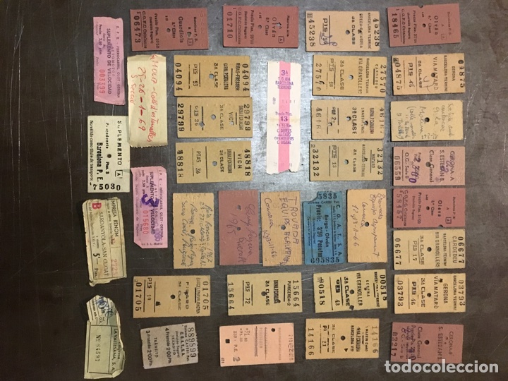 Collectionnisme Billets de transport: Lote de 31 billetes de transporte