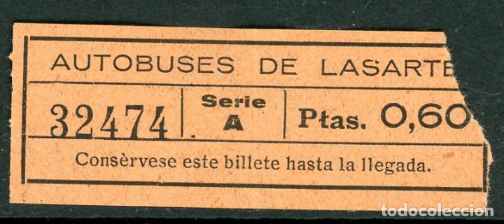 Colecionismos Bilhetes de Transporte: BILLETE DE AUTOBUSES DE LASARTE // 1930