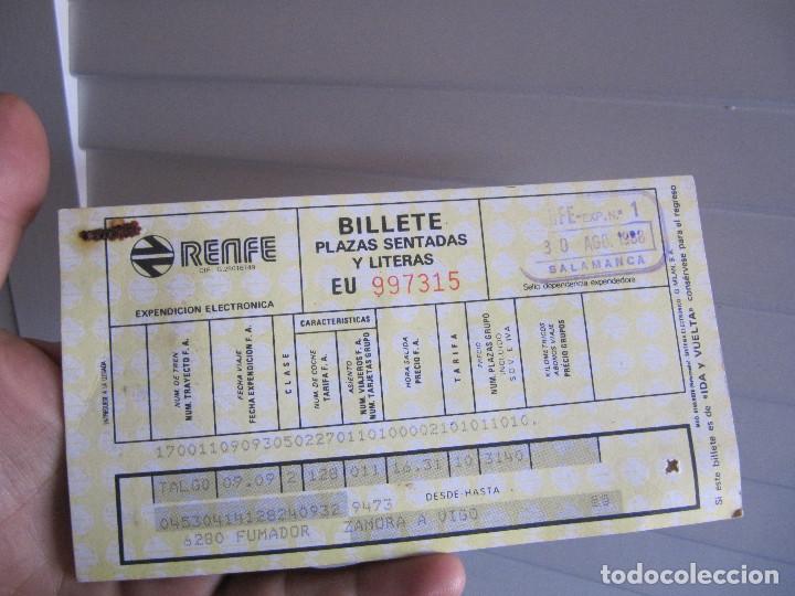 Collectionnisme Billets de transport: BILLETE RENFE 1988 salamanca