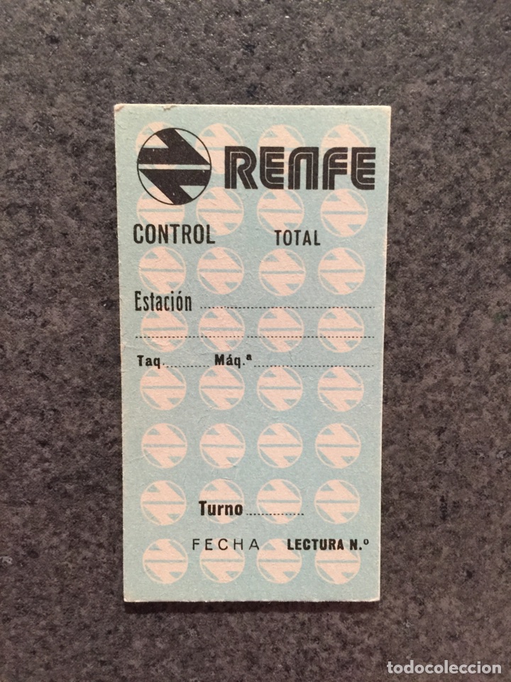 Collectionnisme Billets de transport: Billete de control // Hugin // Cierre de estaciones // Logo moderno // Renfe