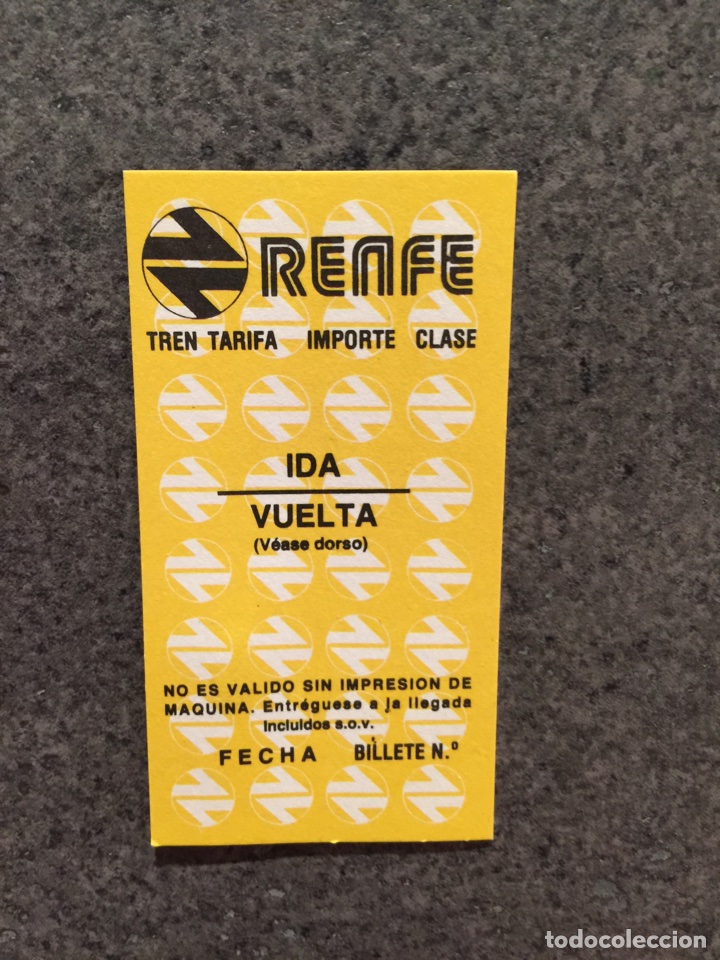 Coleccionismo Billetes de transporte: Billete de tren // Hugin // Adulto ida y vuelta tipo B // Logo moderno // Renfe