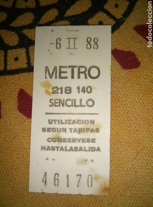 Sammeln von Fahrkarten: Billete Metro 88 1988 sencillo