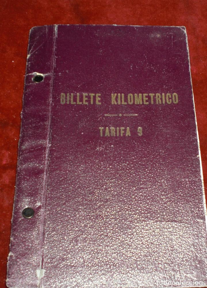 Coleccionismo Billetes de transporte: Billete kilometrico renfe tarifa 9 1960