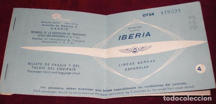 Collectables Transport Tickets: Billete Iberia 1956