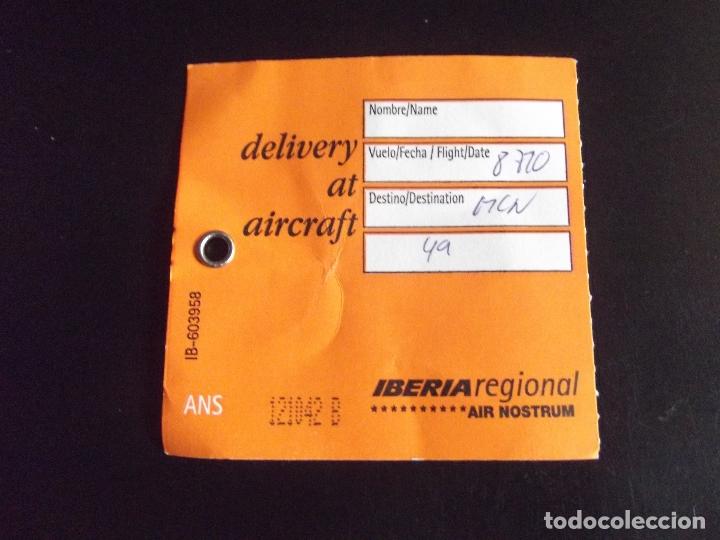Collectionnisme Billets de transport: TRANSPORTE-V37-IBERIA-ETIQUETA IDENTIFICACION DE EQUIPAJE-DELIVERY AT AIRCRAFT