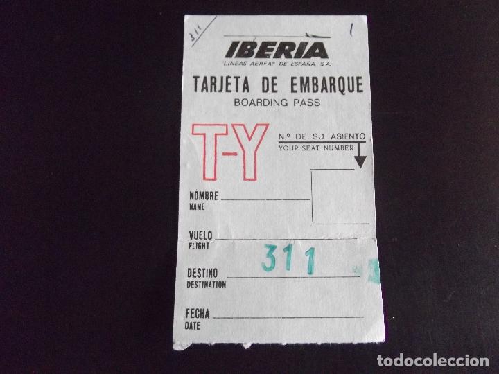 Collectionnisme Billets de transport: TRANSPORTE-V37-IBERIA-TARJETA DE EMBARQUE