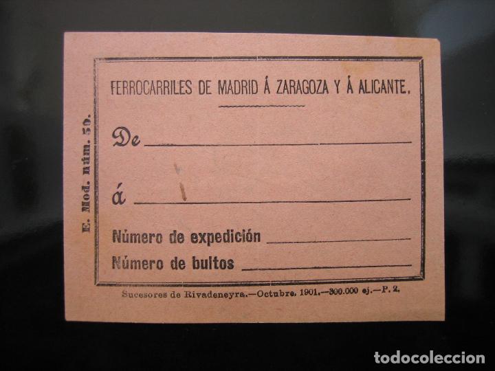 Collectionnisme Billets de transport: Antiguo billete de Ferrocarriles de Madrid a Zaragoza y a Alicante 1991. Modelo 50