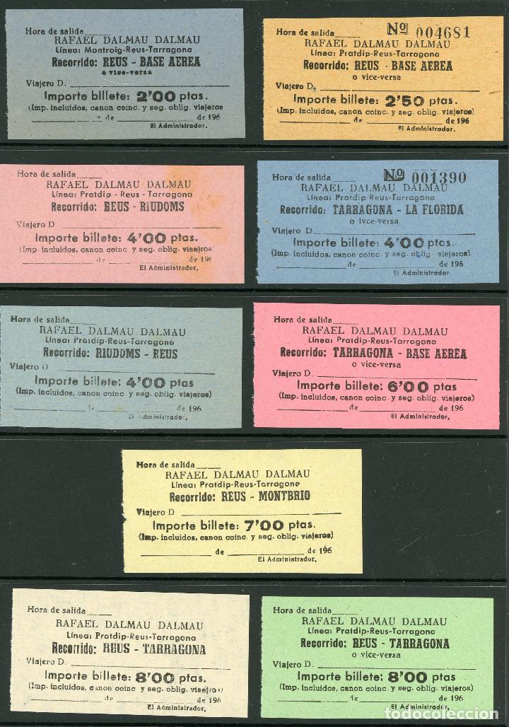 Coleccionismo Billetes de transporte: (L282) 3 BILLETES DE RAFAEL DALMAU DALMAU // REUS, TARRAGONA, LA FLORIDA, RIUDOMS,... // Z15