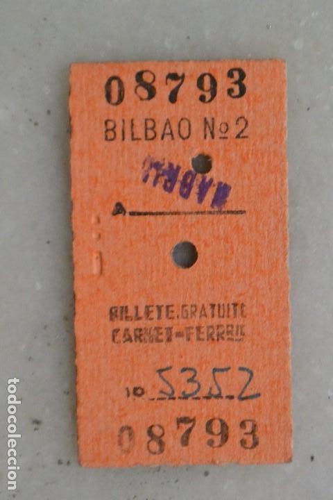 Coleccionismo Billetes de transporte: BILLETE DE TRANSPORTE FERROCARRIL BILBAO-MADRID 1966