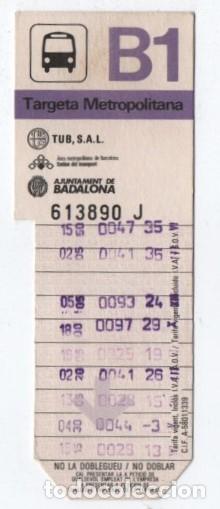 Sammeln von Fahrkarten: (ALB-TC-20) BONO BUS AJUNTAMENT DE BADALONA