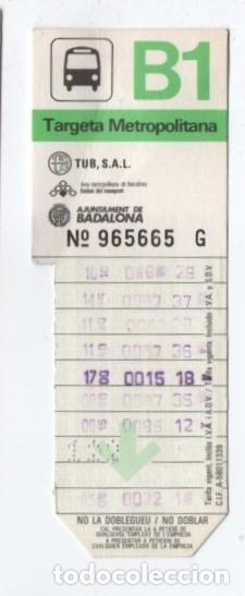 Sammeln von Fahrkarten: (ALB-TC-20) BONO BUS AJUNTAMENT DE BADALONA