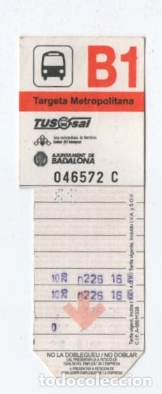 Sammeln von Fahrkarten: (ALB-TC-20) BONO BUS AJUNTAMENT DE BADALONA