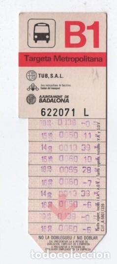 Colecionismos Bilhetes de Transporte: (ALB-TC-20) BONO BUS AJUNTAMENT DE BADALONA PARTE DE ATRAS PUBLICIDAD EL PUNT DIARI DE CASA