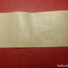 Coleccionismo Billetes de transporte: BILLETE DE TRANSPORTE - AUTOBUS - EMT - MADRID - LINEA 28 - AÑO 1968