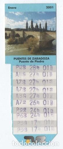 Colecionismos Bilhetes de Transporte: (ALB-TC-20) BONO BUS TRANSPORTES URBANOS DE ZARAGOZA