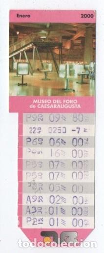 Colecionismos Bilhetes de Transporte: (ALB-TC-20) BONO BUS TRANSPORTES URBANOS DE ZARAGOZA