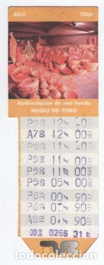 Colecionismos Bilhetes de Transporte: (ALB-TC-20) BONO BUS TRANSPORTES URBANOS DE ZARAGOZA