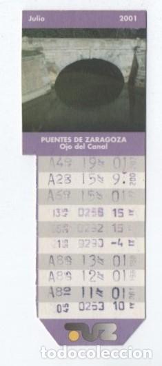 Colecionismos Bilhetes de Transporte: (ALB-TC-20) BONO BUS TRANSPORTES URBANOS DE ZARAGOZA