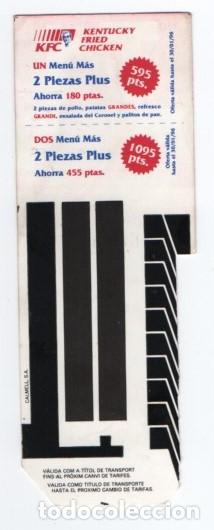 Colecionismos Bilhetes de Transporte: (ALB-TC-23) BONO BUS TARJETA METROPOLITANA BARCELONA