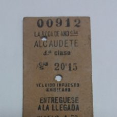 Coleccionismo Billetes de transporte: BILLETE BOLETO RENFE 1950. Lote 119933279