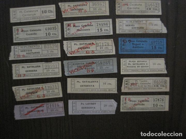 Collectionnisme Billets de transport: LOTE 18 BILLETES T.D.B.. -VER FOTOS(V-14.568)