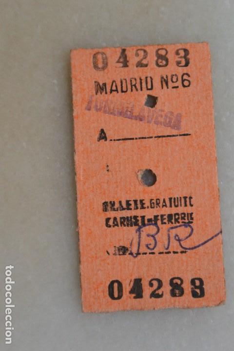 Coleccionismo Billetes de transporte: BILLETE DE TRANSPORTE FERROCARRIL MADRID TORRELAVEGA 1967