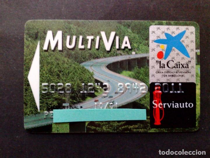 Colecionismos Bilhetes de Transporte: TARJETA PERSONAL,MULTIVIA-SERVIAUTO DE LA CAIXA (DESCRIPCI&Oacute;N)