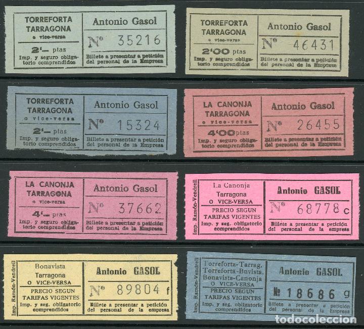 Sammeln von Fahrkarten: (L508) 8 BILLETES DE ANTONIO GASOL  // X61