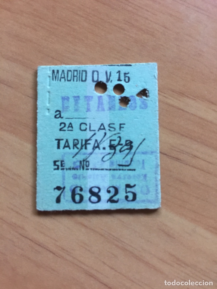 Collectables Transport Tickets: Billete // Madrid Pr&iacute;ncipe P&iacute;o - Betanzos // 2&ordf; clase // 1953