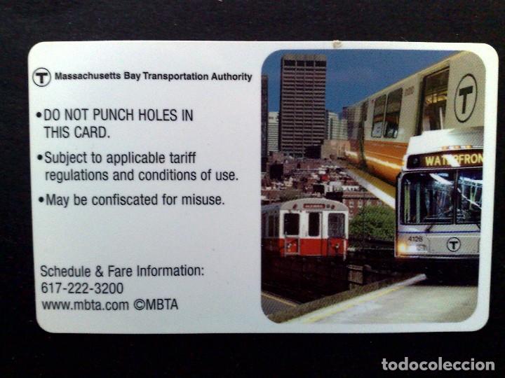 Colecionismos Bilhetes de Transporte: TARJETA TRANSPORTE PUBLICO DE MASSACHUSETTS (USA) CHARLY CARD.(DESCRIPCI&Oacute;N)