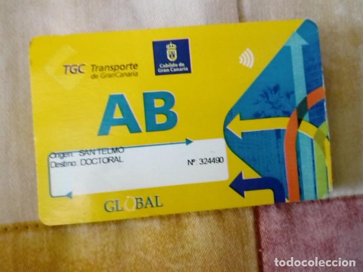 Collectables Transport Tickets: billete tarjeta abono trasnporte plastico global salcai utinsa
