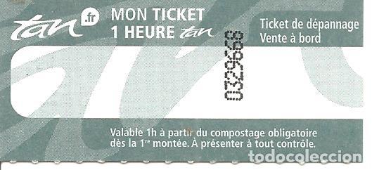Sammeln von Fahrkarten: BILLETE TRANSPORTE, NANTES-FRANCIA, TICKET TRAN,